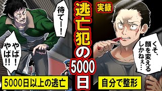 【実録】逃亡犯の5000日。指名手配犯は日々、逃げながらどんな生活を送っているのか。その実態とは【漫画】【マンガ動画】