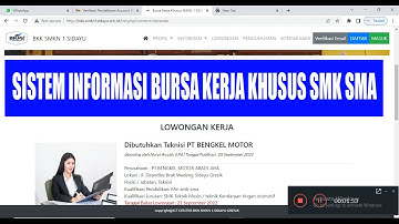 Sistem Informasi Bursa Kerja Khusus SMK (APLIKASI BKK)