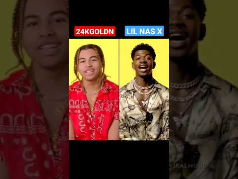 24KGOLDN - MOOD vs LIL NAS X No Autotune - Who is the best? #shorts