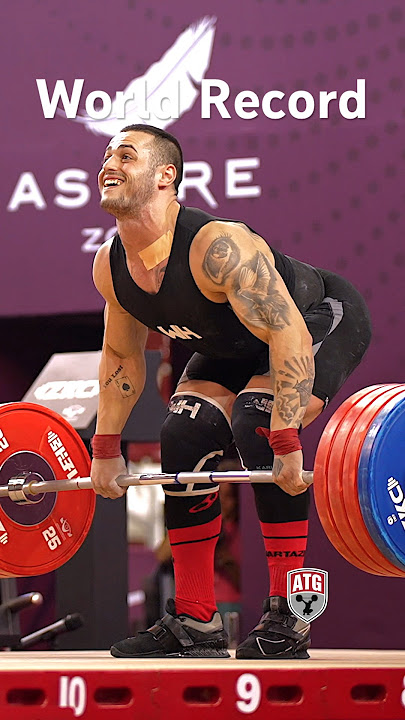 19 y/o Karlos Nasar (89kg 🇧🇬) 223kg / 491lbs C&J World Record Slow Motion! #weightlifting