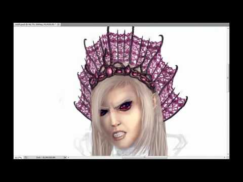 A Fantasy Alien Girl Speed Painting - By: Mihly Nagy