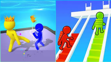 Max Levels Bridge Race 3D Vs Giant Rush 3D⭕🌐🔴⚫All New Max Update Mobile Gameplay WE21
