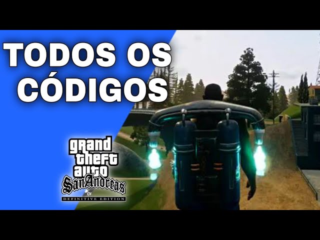 TODOS OS CÓDIGOS DE TRAPAÇA - GTA SAN ANDREAS REMASTERED (GTA TRILOGY) XBOX/PS5/SWITCH  