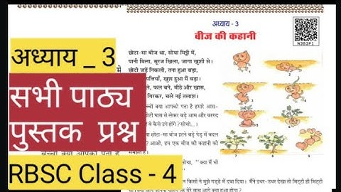 बीज की कहानी | EVS Class 4 Chapter 3  Explained in Hindi RBSE | Question Answers | पाठयपुस्तक प्रश्न