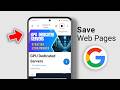 How to Save Web Pages for Later in Google Mobile