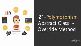21 - C In Hindi And Urdu - Polymorphism - Abstract Class - Override Method