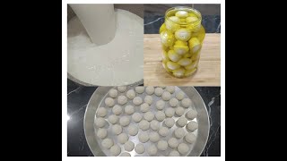 The method of preparing labneh and preserving it for a year