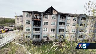 Recovery efforts continue after fire at Meridian Apartments in South Burlington
