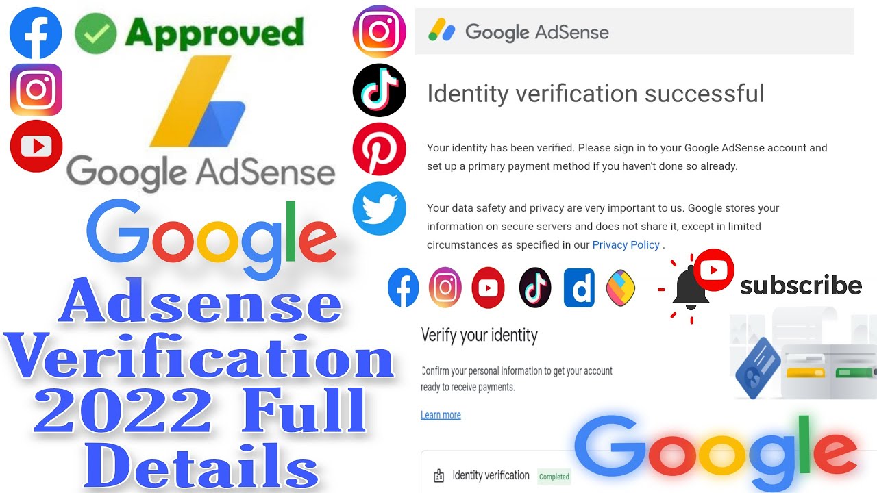 Live proof Identity verification of my Adsense Acount110% how to verify google Adsense account 2022