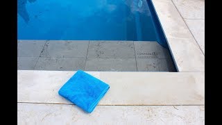 Compass coping stones for ceramic pools