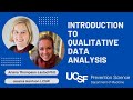 Introduction to Qualitative Data Analysis