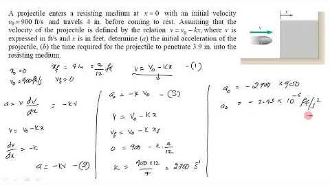 Engineering Mechanics - Kinematics  of Particles -Solved Example 16
