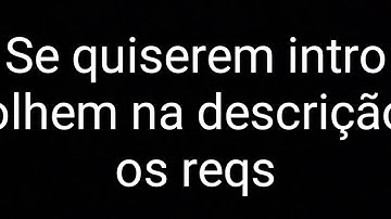 FAÇO INTRO DORGAS DE GRAÇA | INTRO TALVEZ PRA MIM