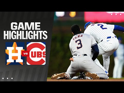 Astros vs. Cubs Game Highlights (4/24/24) 