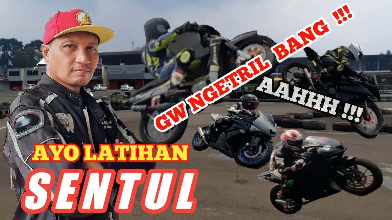 LATIHAN BALAP MOTOR DI SIRKUIT SENTUL JAWA BARAT