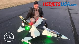 HSD Jets F-16 105mm 12s EDF Shakedown