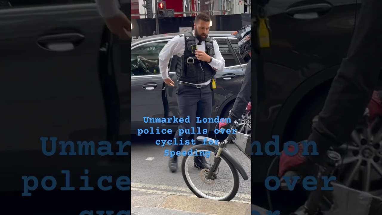 Even cyclist get pulled by the cops in London