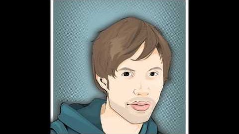 Cartoon Vector Portrait Time Lapse in Inkscape