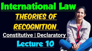 Theories of Recognition |  Constitutive and Declaratory Theory of Recognition in international law