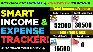 🚀 Automatic Income & Expenses Tracker | Easy & Powerful! | Excel Macro:🔥