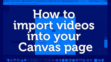How to import videos into your Canvas page