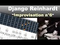 Django reinhardt  improvisation n6  gill  jazz transcription
