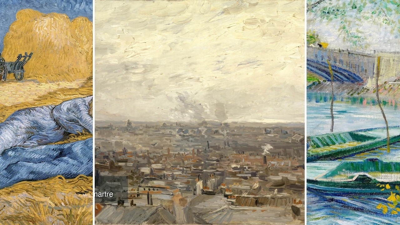 Vincent van Gogh Art TV — Silent Art Gallery · October 2 Afternoon | View of Paris fr… & others