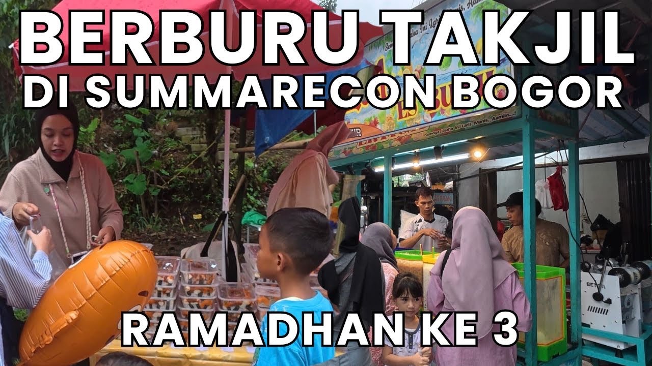 RAME BANGET ❗️SUASANA BERBURU TAKJIL DI HARI KE 3 RAMADHAN 