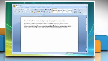 Microsoft® Word 2007: How to change inline picture to floating picture in Windows® Vista?