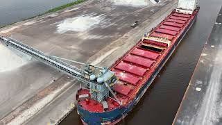 Algoma Innovator | Self-Unloading Bulk Carrier extended unloading hold views