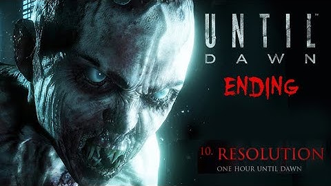 Until Dawn PS5 ENDING 4K (Chapter 10 Resolution/ Repentance)