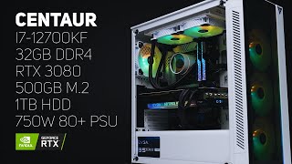 VRLA Tech Centaur Gaming PC | GeForce RTX 3080 I Intel Core i7-12700KF