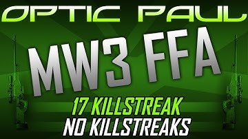 OpTic PauL: MW3 SWEET FFA  - (17 Sniper Killstreak)  -MW3 Gameplay Commentary)