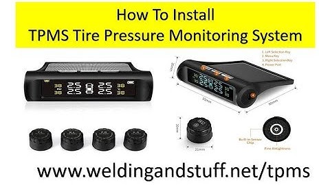 How To Install Your TPMS Tire Pressure Monitoring System Solar Power