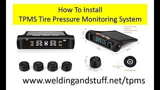 How To Install Your TPMS Tire Pressure Monitoring System Solar Power