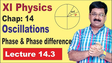 NCERT XI Physics Chap-14.3 | Phase | Phase Difference | Oscillations |