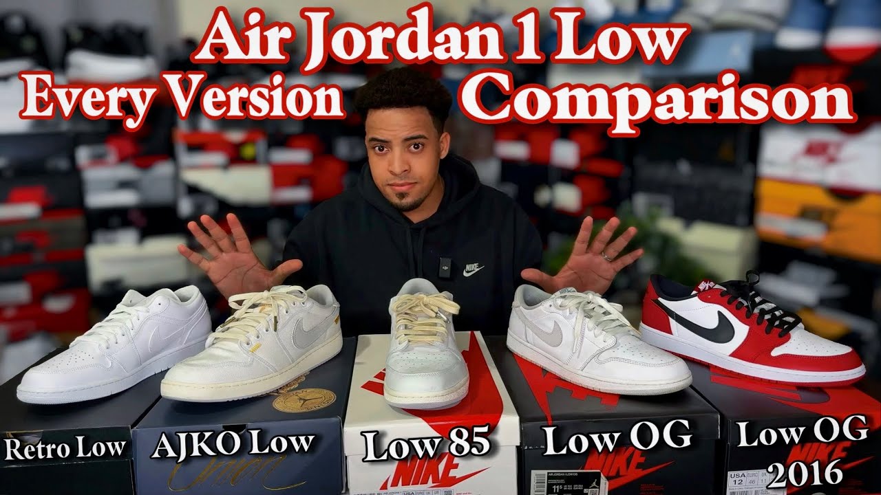 What’s The Best Jordan 1 Low Version? ( Video Comparison ) - YouTube