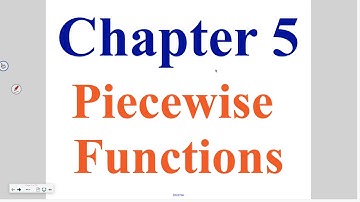 Algebra 5-1: The Absolute Value Function