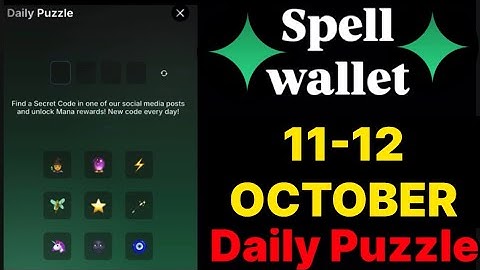 Spell wallet puzzle today 11 & 12 October | spell wallet daily puzzle | #spellwallet #combo |