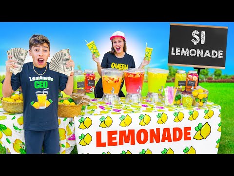 We Opened A Lemonade Stand To Raise MONEY!! ?