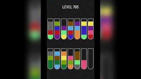 Water sort puzzle level 705