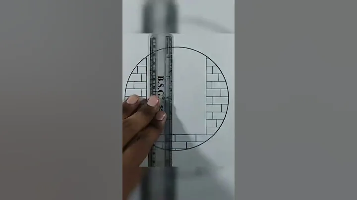 Circle drawing - easy nature drawing - easy scenery - drawing - art -easy Circle drawing