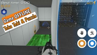 Portal Maze 2 levels 1-1 puzzle game screenshot 1
