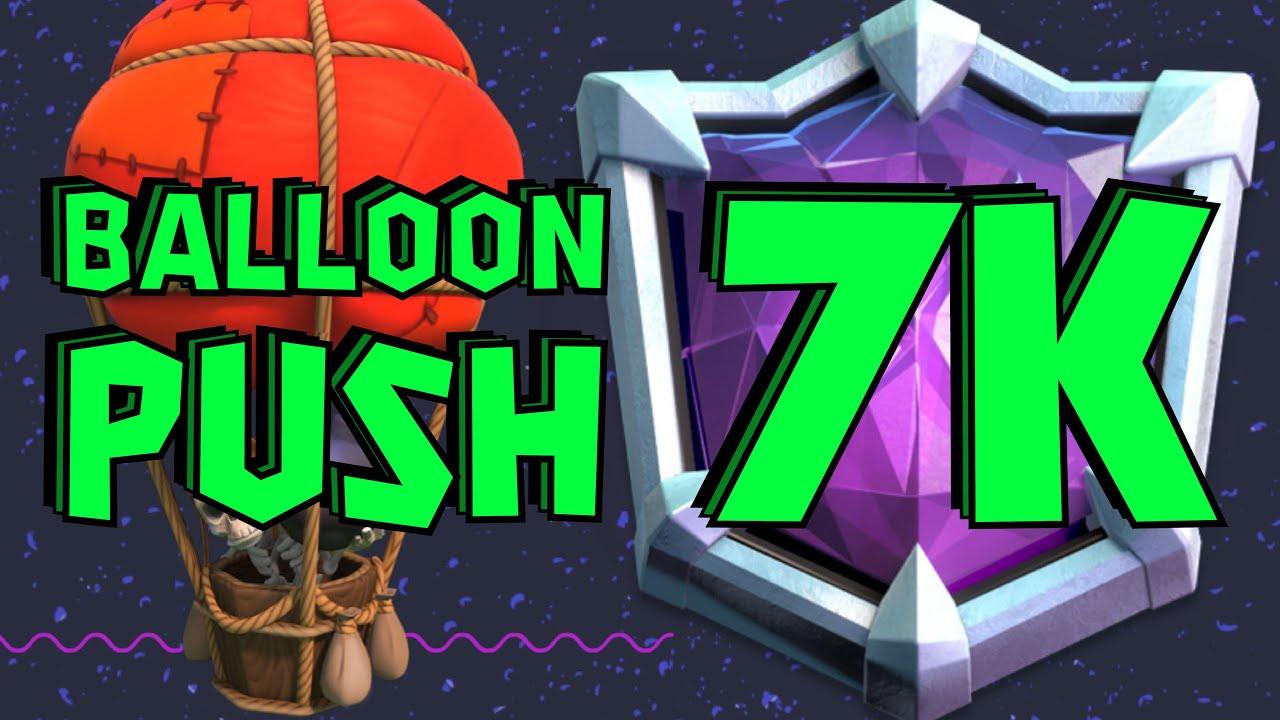 7K MINER BALLOON CLASH ROYALE POMPEYO DECK 2.0 YouTube