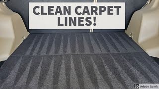HOW TO MAKE PERFECT CARPET LINES!
