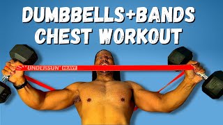 Dumbbells with Resistance Bands Chest Workout + Duonamic Eleviia Sneak Peak