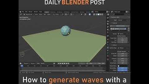 Waves with Dynamic Paint in Blender
