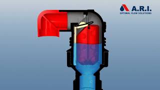 Animation A.r.i. D-040 Combination Air Valve In Operation