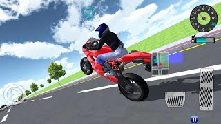 محاكي قيادة الدراجات النارية - لعبة فئة القيادة 3D -محاكاة القيادة3D - 3d driving class - motorcycle screenshot 4