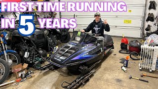 I Got A Free Snowmobile! 1993 Polaris Indy XLT 580! Easy Fix, Fuel Issue!